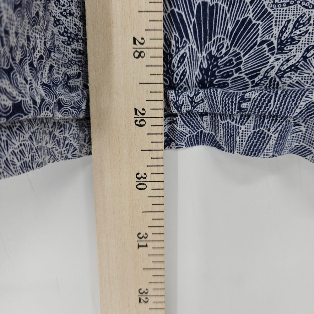 Tori Richard Shirt Mens Extra Large Button Good Reef Hawaiian Short Sleeve Blue - Picture 6 of 9